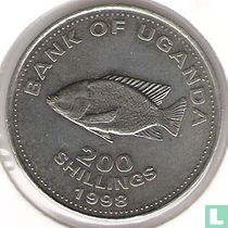 Uganda 200 shilling 1998