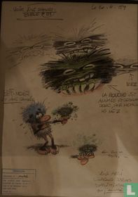 original drawing franquin les tifous