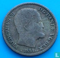 Denemarken 4 skilling rigsmont 1854