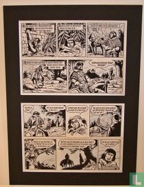 Originele pagina 9 "De wilde horde" Rode Ridder
