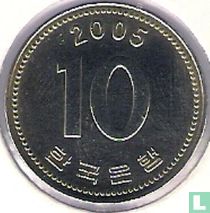 Zuid-Korea 10 won 2005
