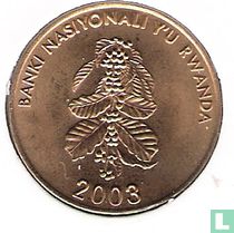 Rwanda 5 francs 2003