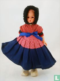 Vrouw in kostuum