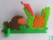 Affe und Warzenschwein Puzzle