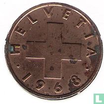 Switzerland 2 rappen 1968