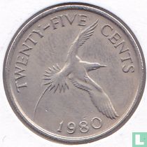 Bermuda 25 cents 1980