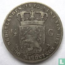 Netherlands ½ gulden 1862