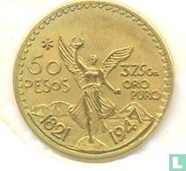 Mexica 50 pesos 1947 mini replica