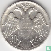 Greece 30 drachmai 1964 (type 1) "Royal Wedding of Constantine II and Princess Anne-Marie of Denmark"