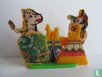 Indiennes et du cheval