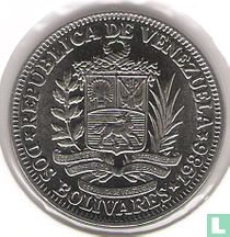 Venezuela 2 bolívares 1986