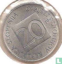 Slovenia 20 stotinov 1993