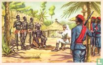 Samenkomst in de "Lupangu" of omheining van het opperhoofd der Wangata