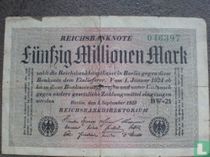 Reichsbanknote 1923 Duitsland