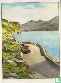 Postauto aan het Silsermeer