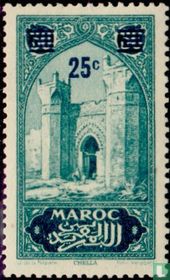 Chella gate, with overprint