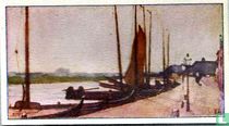 Huizen. Aan de haven
