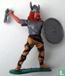 Viking avec épée et bouclier 