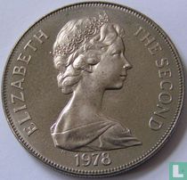 Tristan da Cunha 1 crown 1978 (copper-nickel) "25th anniversary Coronation of Queen Elizabeth II"