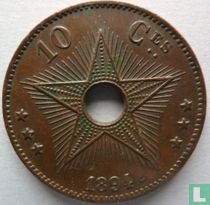 Kongo-Vrijstaat 10 centimes 1894
