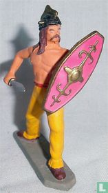 Gallier avec épée et bouclier