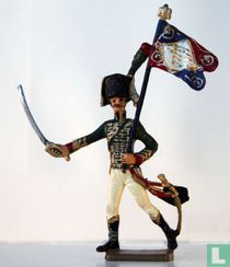 Lieutenant with standard