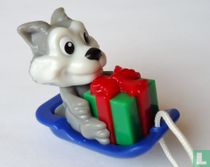 Wolf sur traîneau