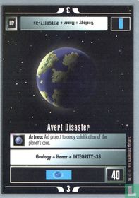 Avert Disaster