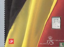 175 ans de Belgique - Dossier de timbre en argent acheter