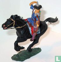 Hun at horse