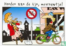 Honden aan de lijn, mevrouwtje!