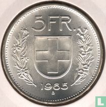 Switzerland 5 francs 1965 for sale