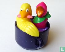 Oiseaux dans la tasse