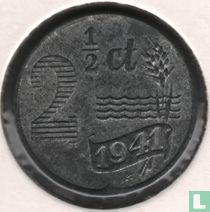 Netherlands 2½ cents 1941 (type 2) for sale