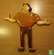 Jerom in hout (licht shirt)