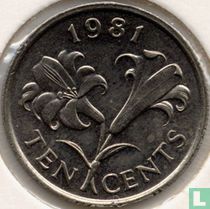 Bermuda 10 cents 1981
