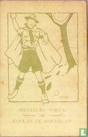 Padvinderskaart Hergé rond 1926