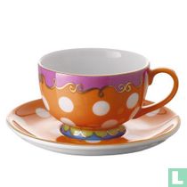 Oilily Tasse à expresso et soucoupe orange