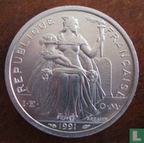 French Polynesia 2 francs 1991