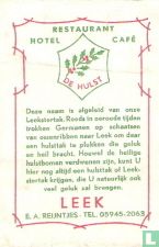 Restaurant Hotel Cafe De Hulst