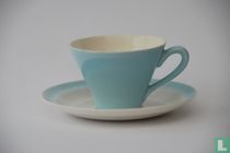 Cup and saucer Enny blue