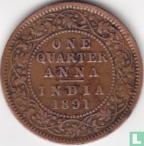 Brits-Indië ¼ anna 1891