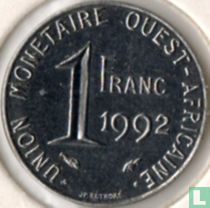 Westafrikanische Staaten 1 Franc 1992
