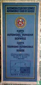 Karte fur den Automobil Verkehr in der Schweiz