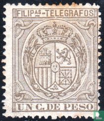 Koningskroon en wapenschild van Spanje