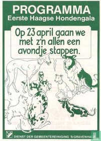 Programme du premier gala du chien de La Haye
