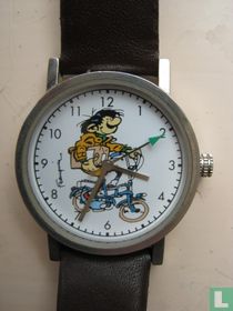 Guust op fiets Horloge