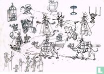 Croquis Ambrose pour la Momie, Klam sueur et la Inquisition