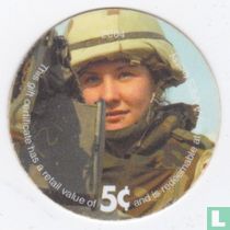 AAFES 5c 2004 Military Picture Pog Gift Certificate 4H51