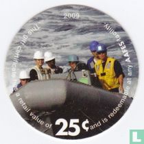 AAFES 25c 2009 Military Picture Pog Gift Certificate 12D251